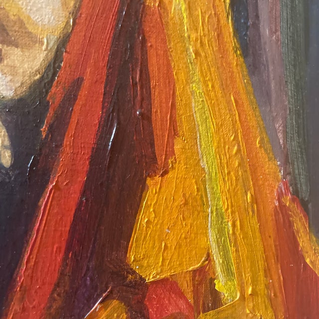 Archival c.1960/1973 Donna Sheehan Expressionist Female Portrait Painting (With Studio Ephemera) For Sale - Image 9 of 12