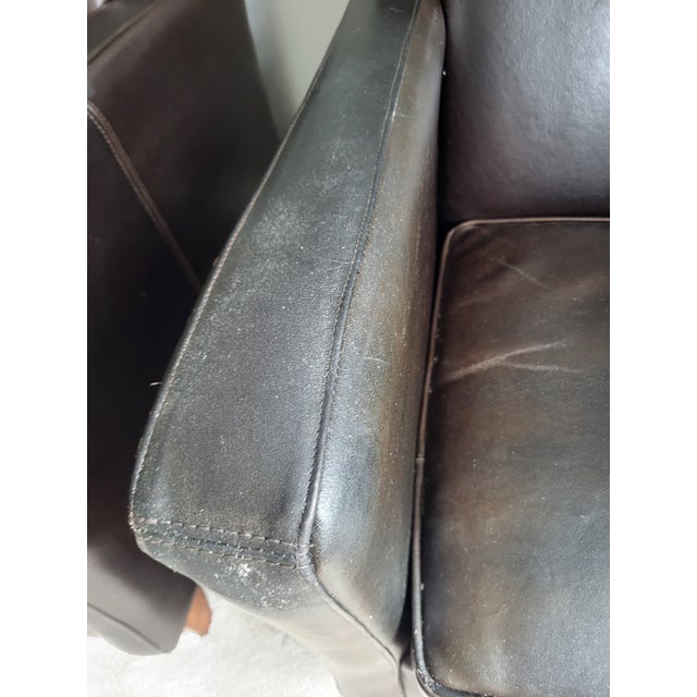 Pair of Bradington-Young Leather Club Chairs For Sale - Image 13 of 14
