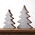 Enhance your holiday decor with this charming Wooden Pine Tree Decor Set! Featuring elegant wintry blue and beige tones...