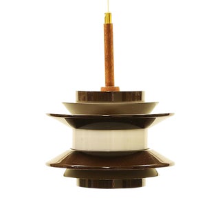 Sweden 1970s Carl Thore (Sigurd Lindkvist) for Granhaga Metal Industrial "Trava" Pendant For Sale