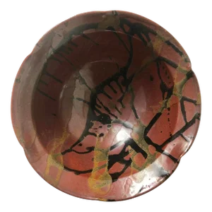 Vintage Studio Art Pottery Abstract Centerpiece Bowl