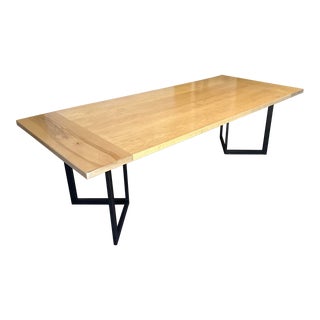 Modern Maple Farmhouse Table For Sale