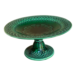 Minton English Majolica Footed Compote, C. 1860