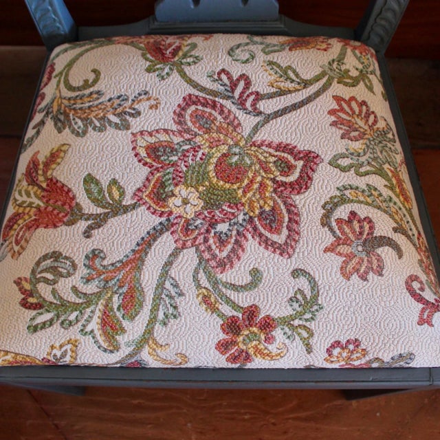 Pair of Blue Painted Georgian Sidechairs, 19th Century For Sale - Image 11 of 14