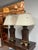 Design Plus Gallery presents the Pair of Table Lamps by John Burke for Decorative Craft. These Wood & Brass Table Lamps,...