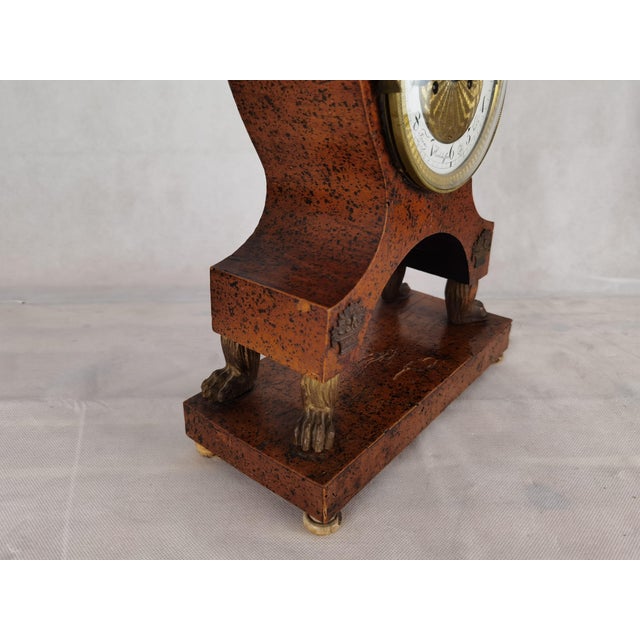 Biedermeier Clock by Franz Hochhoffer, Vienna, Austria, 1820s For Sale - Image 6 of 18