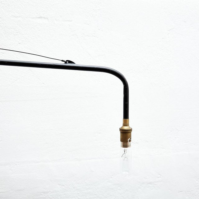 Metal Wall Lamp by Jean Prouvé, 1970 For Sale - Image 7 of 8