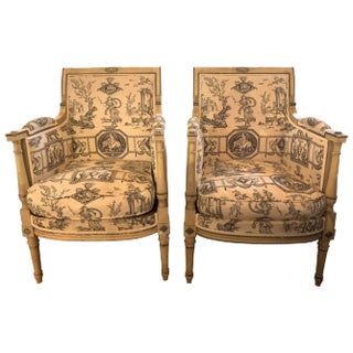 Jansen Directoire' Style Armchairs - a Pair For Sale