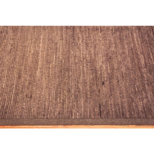 Early 21st Century Chic Modern Brown Minimalist Rug For Sale - Image 5 of 6
