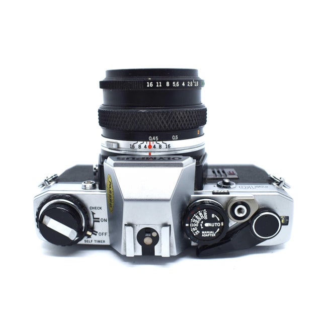 1970's Olympus Om-10 35mm SLR Camera With Zuiko 50mm Lens - Japan For Sale - Image 6 of 11