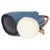 2010s Blue Calfskin Shearling Mini Bunny Crossbody For Sale - Image 5 of 8