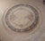 Late 20th Century Vintage Round Chinese Floral Wool Rug With Sculpted Botanical Design & Fringe For Sale - Image 5 of 7
