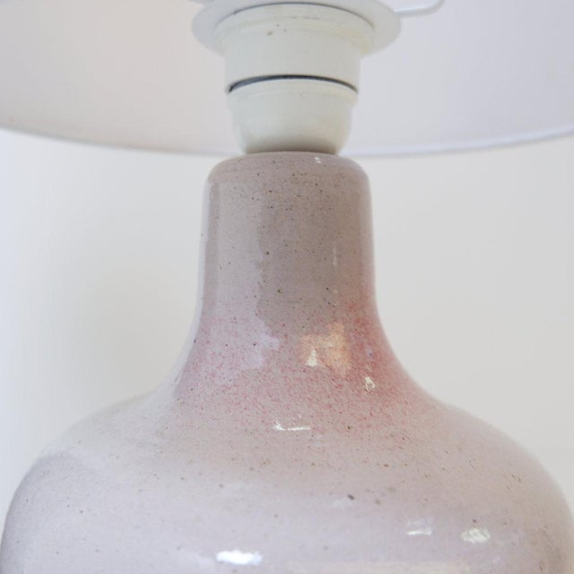 Vintage Two-Tone Finish Ceramic Table Lamps, 1980s, Set of 2 For Sale - Image 6 of 12