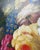 Late 20th Century Large Original Vibrant Floral Still Life Oil on Canvas For Sale - Image 9 of 12