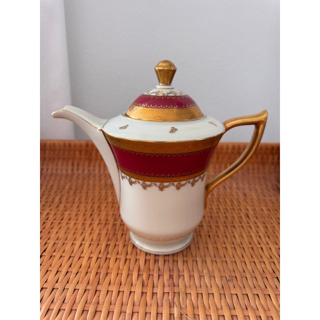 1930s Vintage Carlsbad Fine China, Gloria, Tea Set With Service for 12, Czechoslovakia, C. 1930s For Sale - Image 5 of 13
