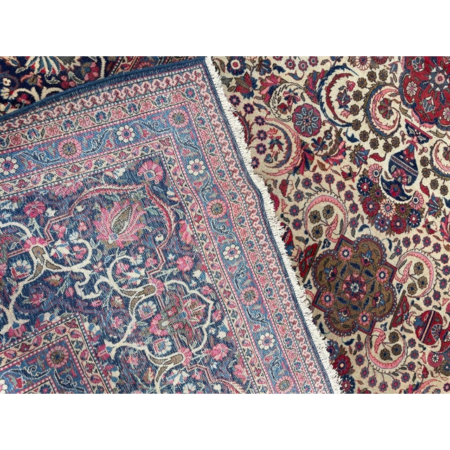 Antique Persian Dabir Kashan Carpet, 10'2" × 13'8" For Sale - Image 4 of 11