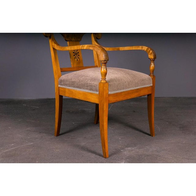 Biedermeier Style Chairs, Early 20th Century, Set of 3 For Sale - Image 13 of 18