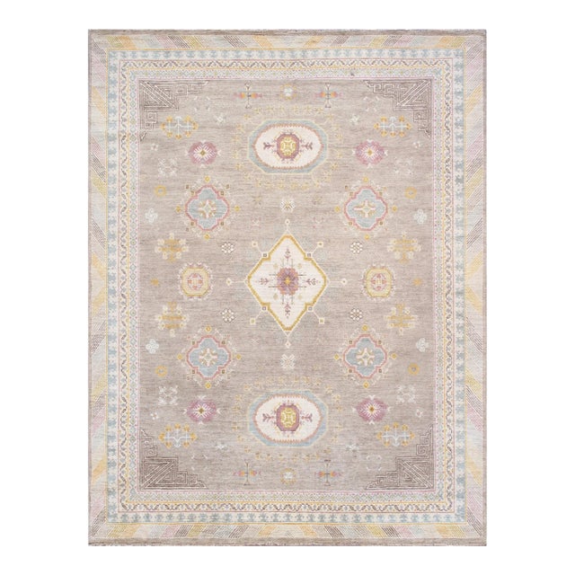 Pasargad Home Khotan Camel Wool Area Rug- 9' 1'' X 12' 0'' For Sale