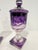 Traditional Pr, Bohemian Amethyst Hunting Engraved Glass Covered Urns, Late 19th Century For Sale - Image 3 of 11