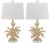 Coral Replica 28.5 Inch H Table Lamp in Cream - a Pair For Sale - Image 9 of 9