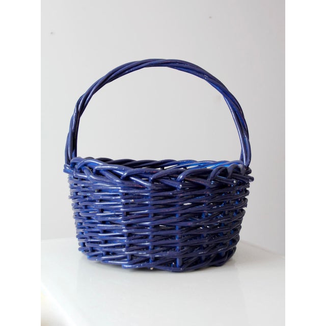 Large Vintage Handle Basket Chairish