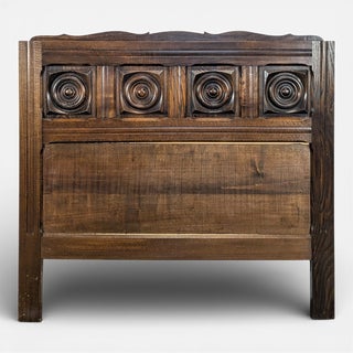 Brutalist Headboard in the style of Dudouyt, 1950s For Sale