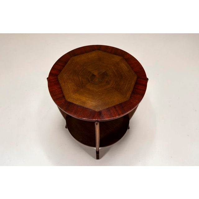 Wood Dutch Art Deco Table by P.E.L. Izeren for Genneper, 1920s For Sale - Image 7 of 17