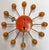 Orange Rare Mid Century Modern George Nelson Orange Ball Clock Model 4755 For Sale - Image 8 of 10