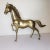 Vintage Mid-Century Modern Large Brass Galloping Horse Statue Figure For Sale - Image 10 of 10