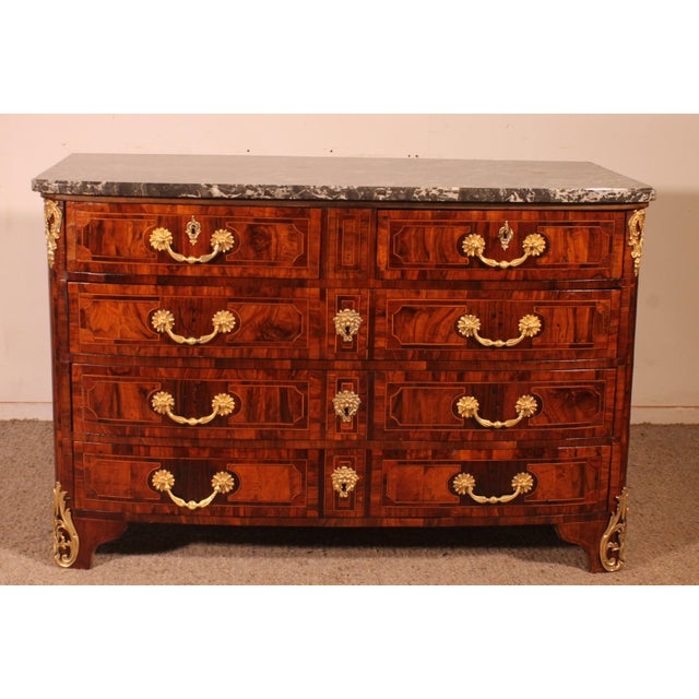 Louis XIV Chest of Drawers in Olive Marquetry, Dauphiné Region For Sale - Image 14 of 14