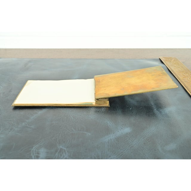 Tiffany Studios New York Adam Pattern Bronze Doré Notepad Holder, Circa 1910 For Sale In South Bend - Image 6 of 12