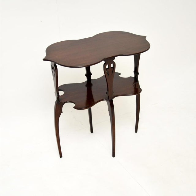 Brown Arts and Crafts Occasional Side Table, 1890s For Sale - Image 8 of 8