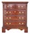 1990s Lexington Furniture Traditional Cherry Inlaid 4-Drawer Bachelor's Chest / Nightstand For Sale