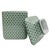 Green & White Fishnet Ceramic Tissue Box Cover For Sale - Image 4 of 5