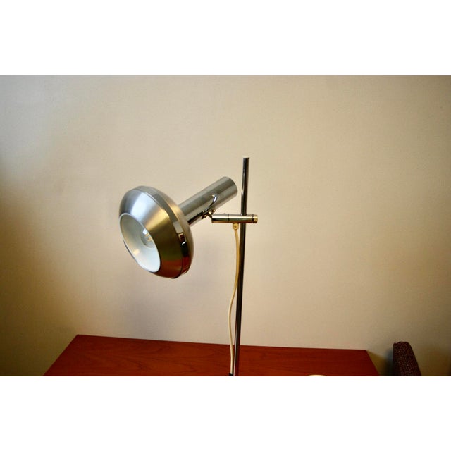 Gray Space Age Table Lamp from Hustadt Leuchten, Germany, 1970 For Sale - Image 8 of 9
