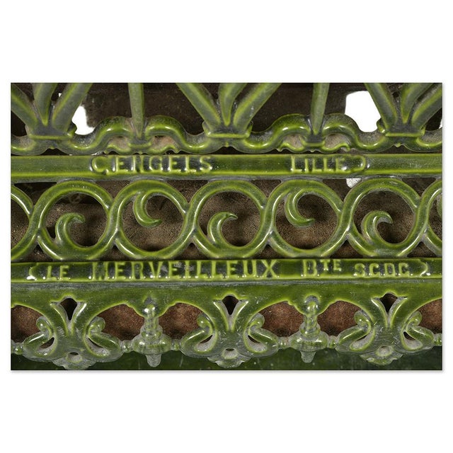 Cast Iron Green Wick Stove For Sale - Image 5 of 8