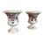 1760 French Mennecy Porcelain Rococo Vases - A Pair For Sale