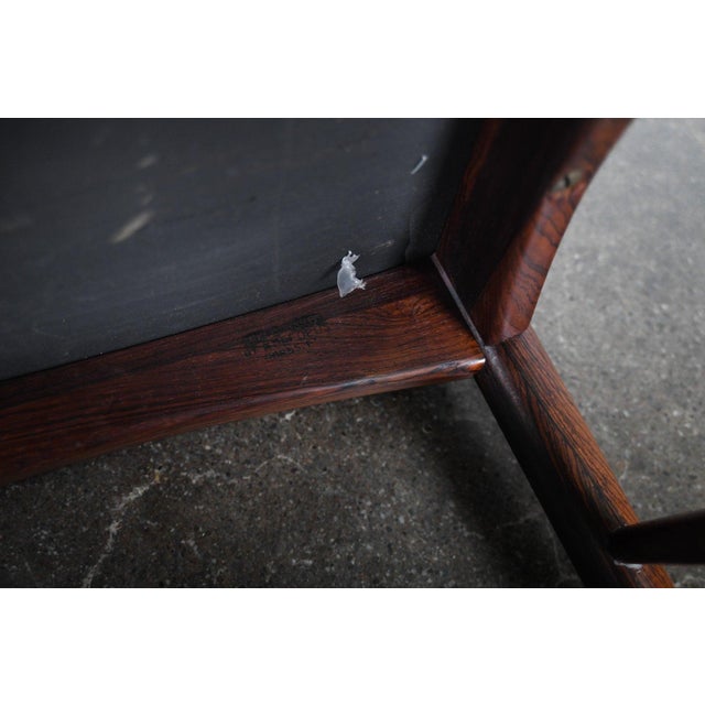 Mid 20th Century Set of Six Nils Koefoed "Eva" Highback Dining Chairs in Rosewood For Sale - Image 18 of 18