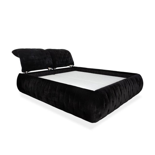 Feya Bed in Black Velour from Bretz For Sale - Image 4 of 12