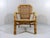Mid-Century Modern Italian Rattan Easy Armchair, Italy, 1970s For Sale - Image 3 of 14