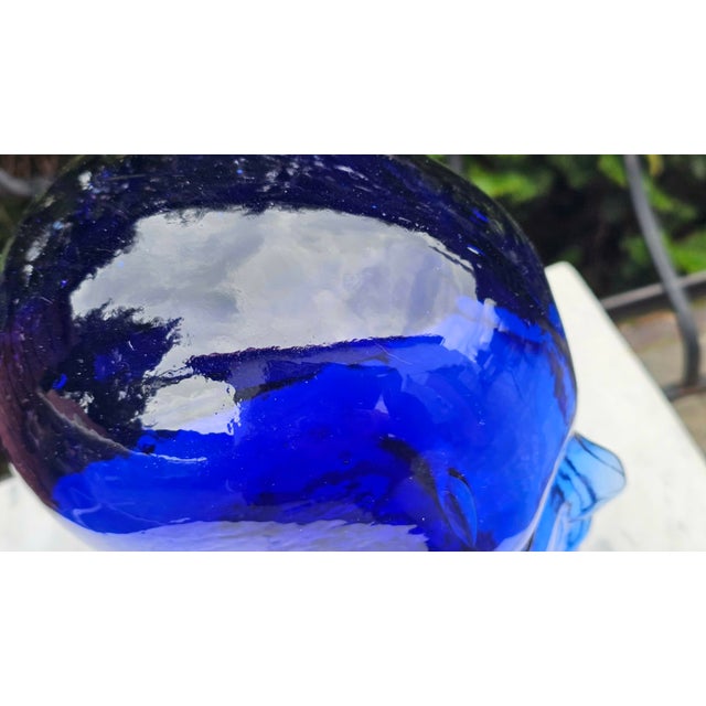 German Navy Blue Glass Head, 1970s, in Flawless conditions. Designed 1970 to 1979