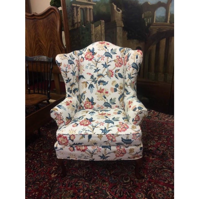 Vintage Wing Back Chairs, Slipcovered Chairs, Mismatched Pair Item: Vintage Wing Chairs, slipcovered chairs, offered as a...