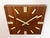 Vintage Brown Wooden Wall Clock from Pragotron, 1980s For Sale - Image 4 of 16