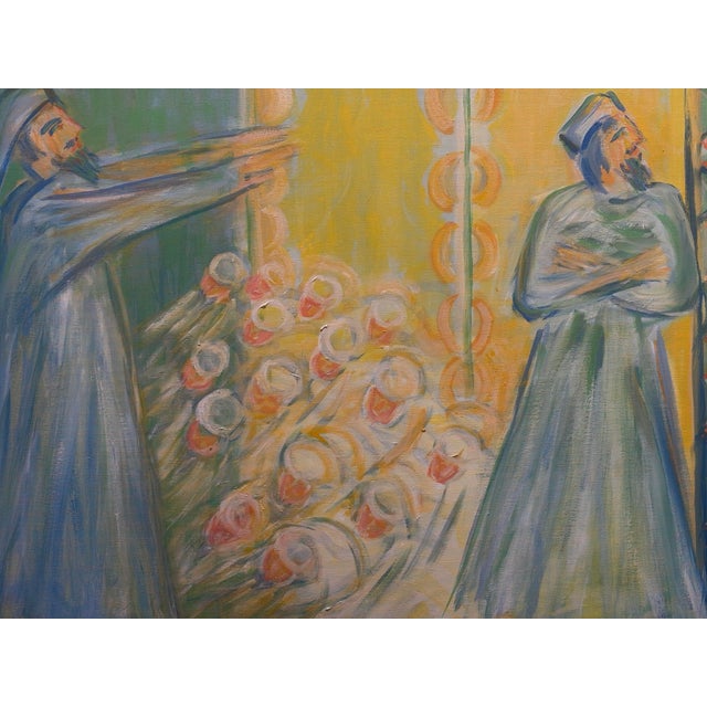 Contemporary Pastel Figurative Acrylic Painting by Molly Schiff For Sale - Image 3 of 5