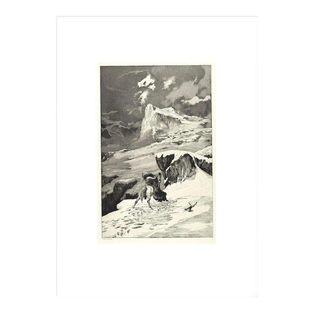 Fight Between Centaurs - Original Etching and Aquatint by Max Klinger - 1881 1881 For Sale