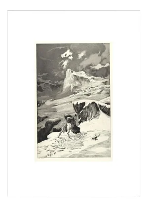 Fight Between Centaurs - Original Etching and Aquatint by Max Klinger - 1881 1881