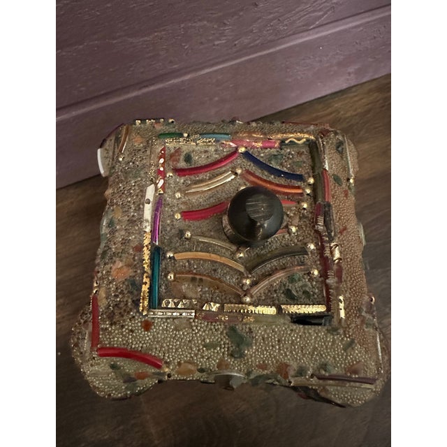 Late 20th Century Art Piece, Beaded Lidded Box For Sale In Reno/Lake Tahoe - Image 6 of 9