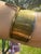 Vintage Hall McFall Sterling Silver Brass Black Onyx Modernist Cuff Bracelet For Sale - Image 9 of 14