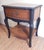 Striking French Provincial nightstand that has been hand-crafted by the Dixie furniture company, renown for their high...