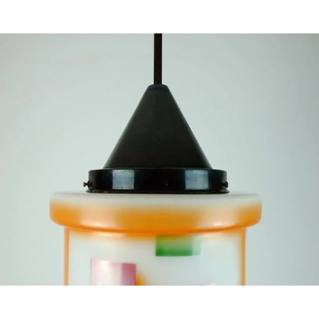 Large Art Deco Glass Ceiling Light For Sale - Image 5 of 11